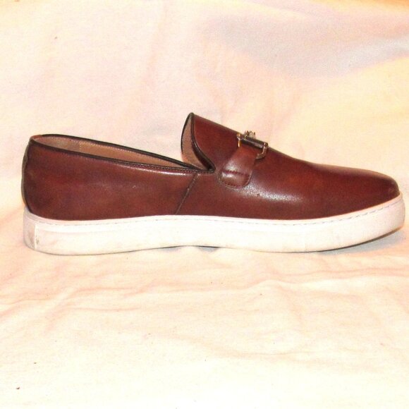 Marc Nolan Brown Boardwalk Shoes Horsebit Loafers Size 15 Casual Leather